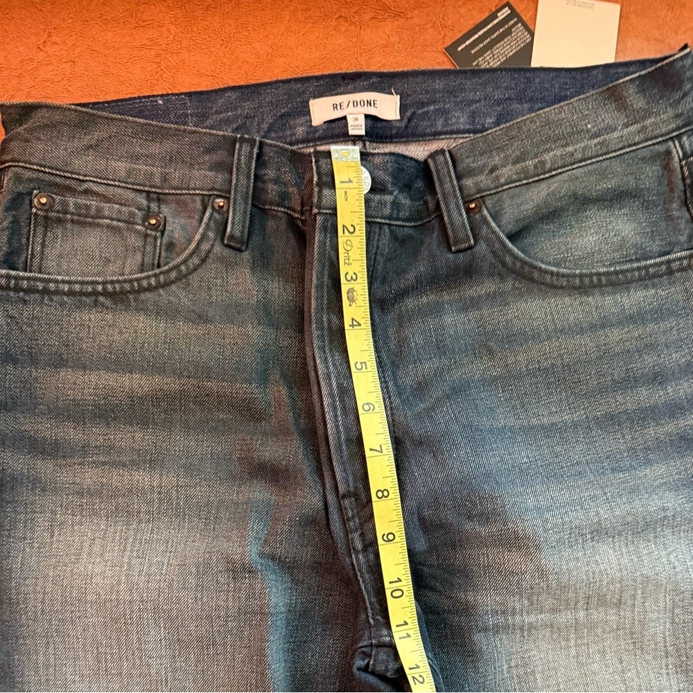 RE/DONE Midnight Loose Jeans in Blue Size 28 – $295 Retail NWT - Picture 8 of 9